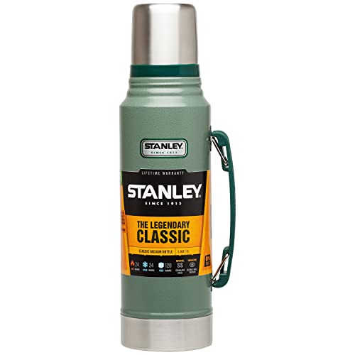 Stanley Termo Clásico de Acero Inoxidable 750ml Verde Hammertone.