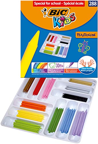 12 Ceras de colores Plastidecor peques Bic Kids