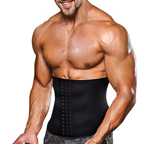huiming Faja reductora de cintura para hombre, cinturón de sauna sin  neopreno, cinturón adelgazante de sauna, sudor y entrenamiento