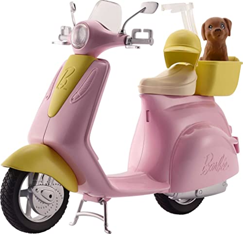 Moto de Barbie con mascota cesta y casco Shopavia