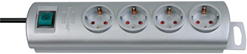 Primera-Line regleta de enchufes con 10 tomas de corriente y 2  interruptores individuales TYPE E