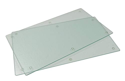 Placas cubre vitrocerámica 2x40x52 2 piezas cristal antisalpicaduras mármol  5903515201755